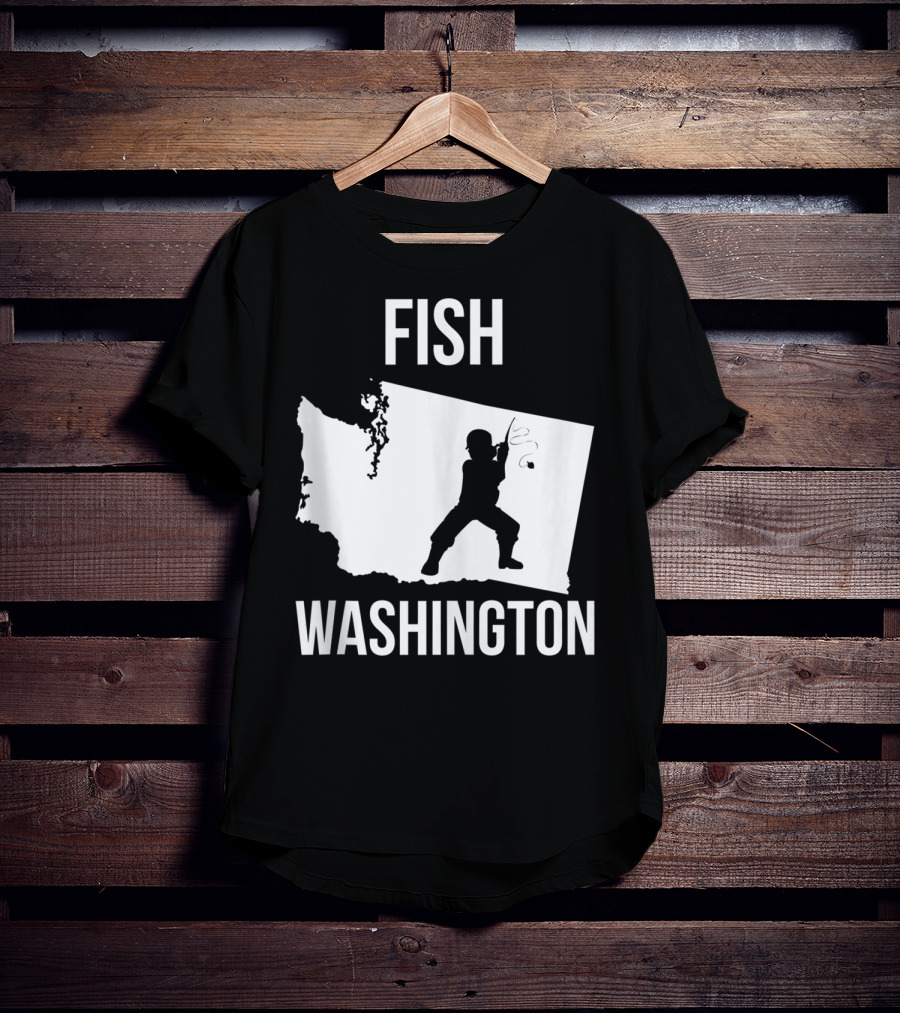 Fish Washington State Fishing Pride T-Shirt