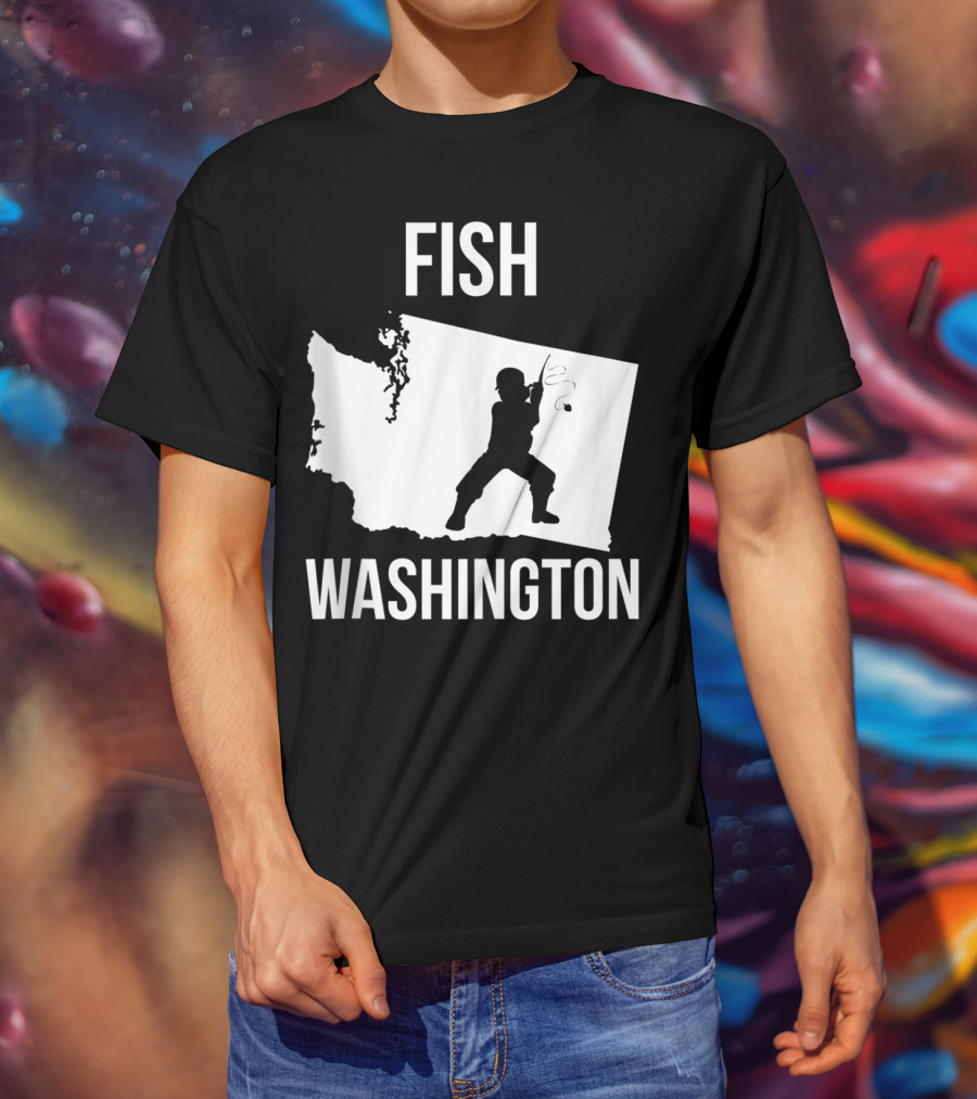 Fish Washington State Fishing Pride T-Shirt