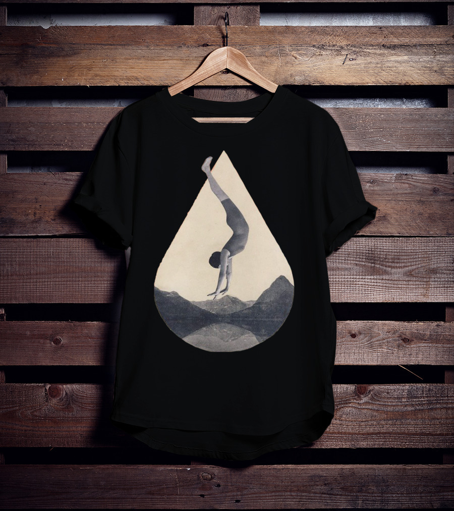 Fms 002 Flipped Upside Down Acrobat Over Mountains T-Shirt