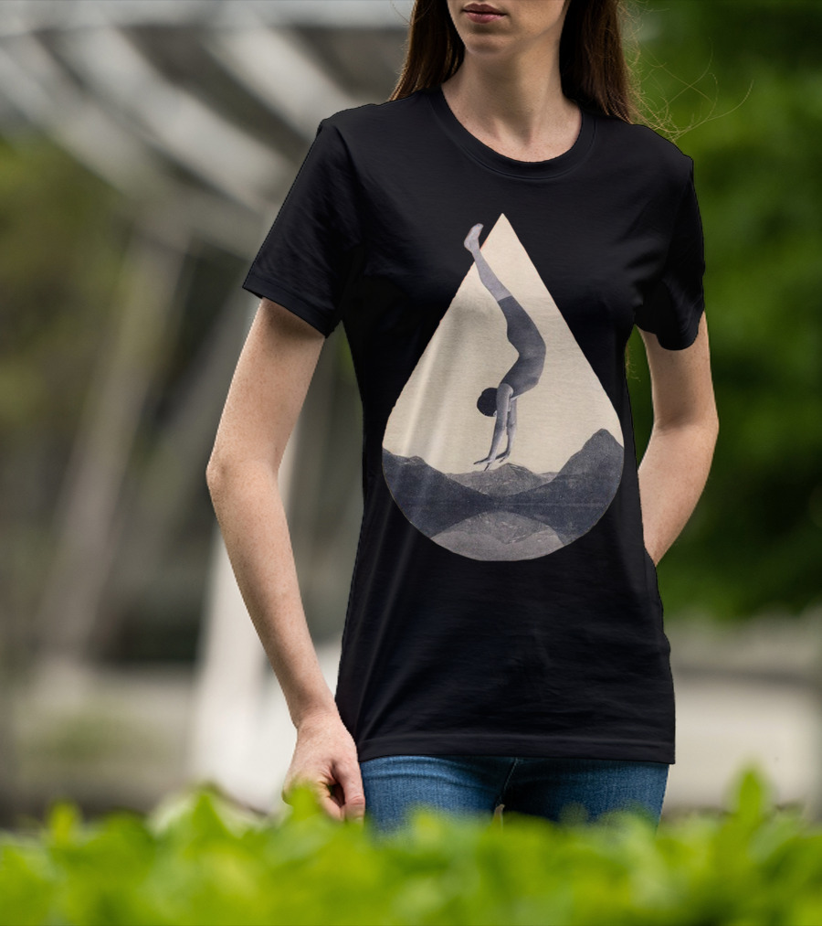Fms 002 Flipped Upside Down Acrobat Over Mountains T-Shirt