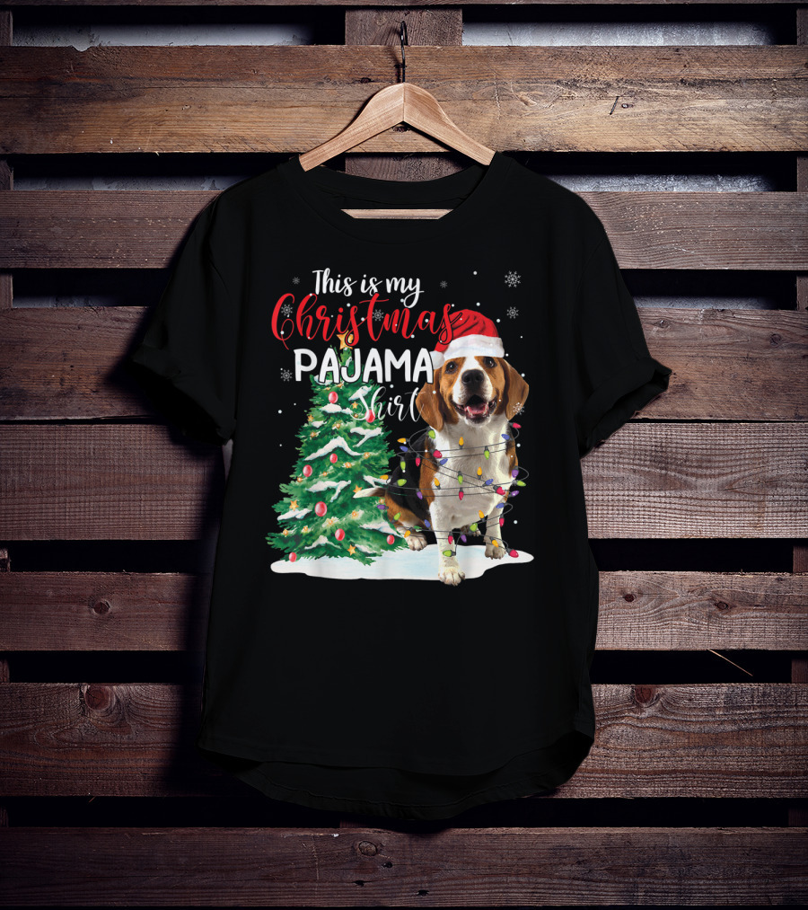 This Is My Christmas Pajama Shirt Beagle Dog T-Shirt