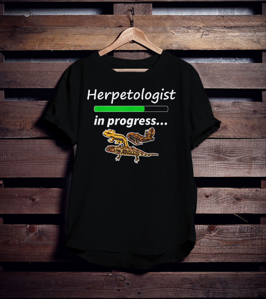 Herpetologist In Progress Tiger Salamander T-Shirt