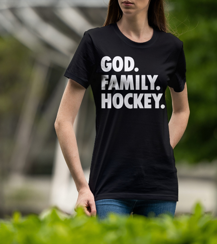 God Family Hockey T-Shirt