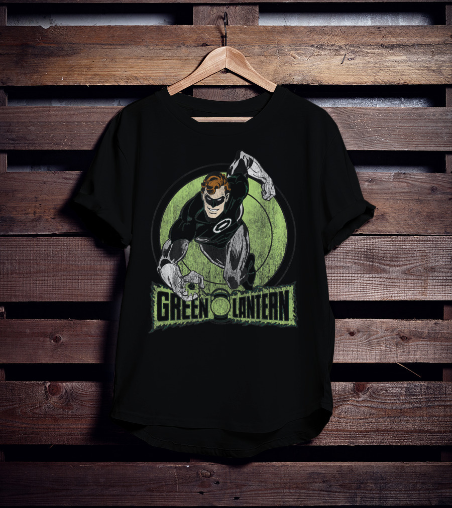 Green Lantern Dynamic Hero Inside Emblem Circle T-Shirt
