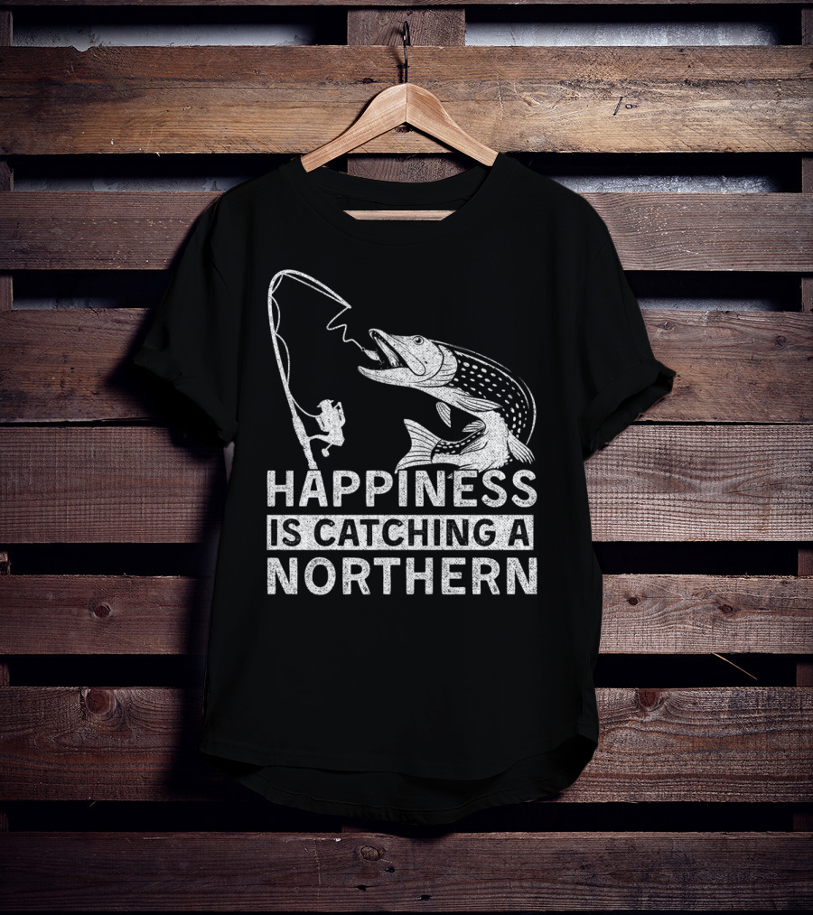 Happiness Is Catching A Northern Pike Camping T-Shirt