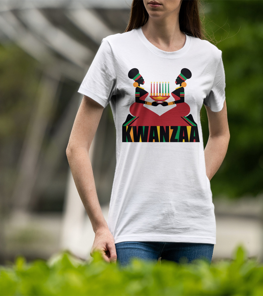 Kwanzaa Celebration African Kinara Tradition T-Shirt