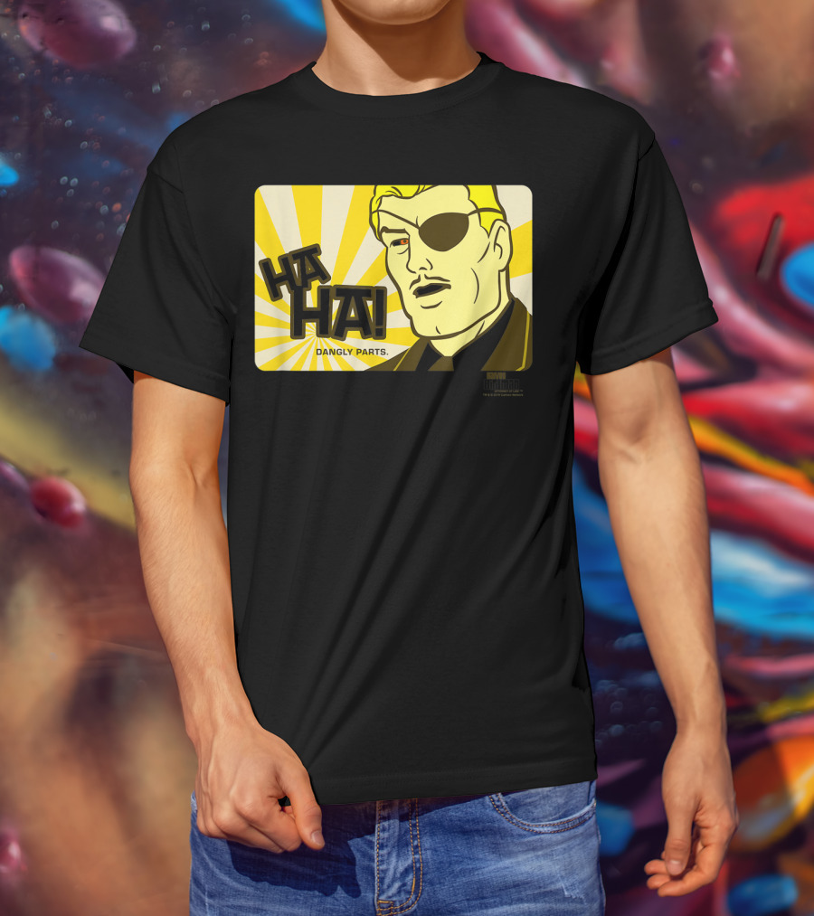 Ha Ha Dangly Parts Harvey Birdman Attorney At Law Phil Ken Sebben T-Shirt