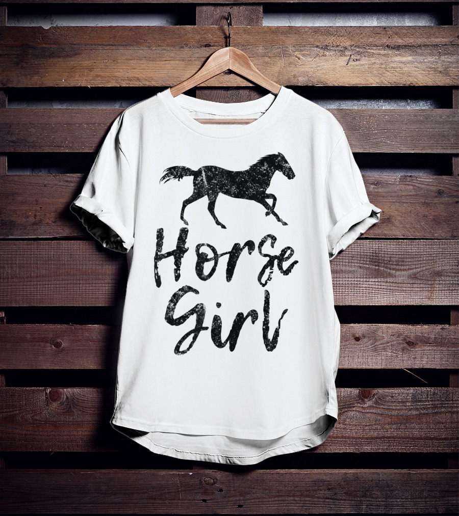 Horse Lover Horse Girl Equestrian Cowgirl Racing T-Shirt