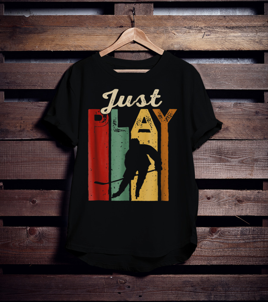 Just Play Hockey Retro T-Shirt
