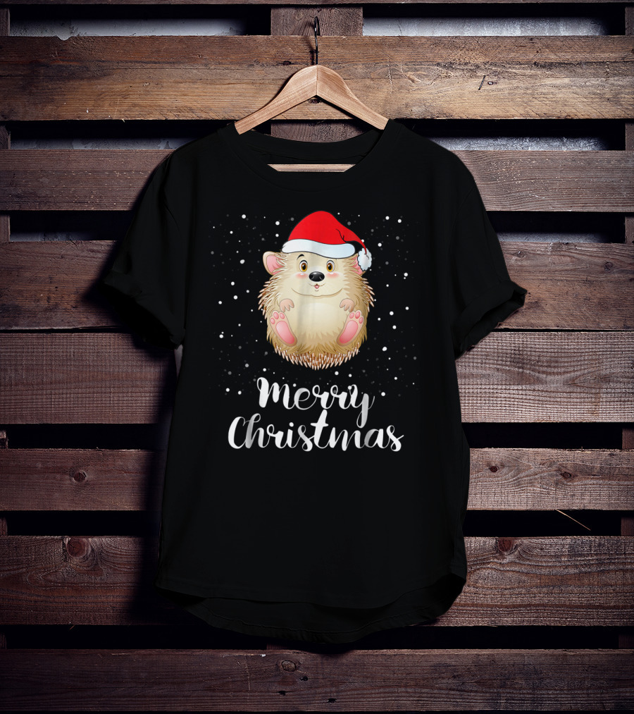 Merry Christmas Porcupine Family Matching Group T-Shirt