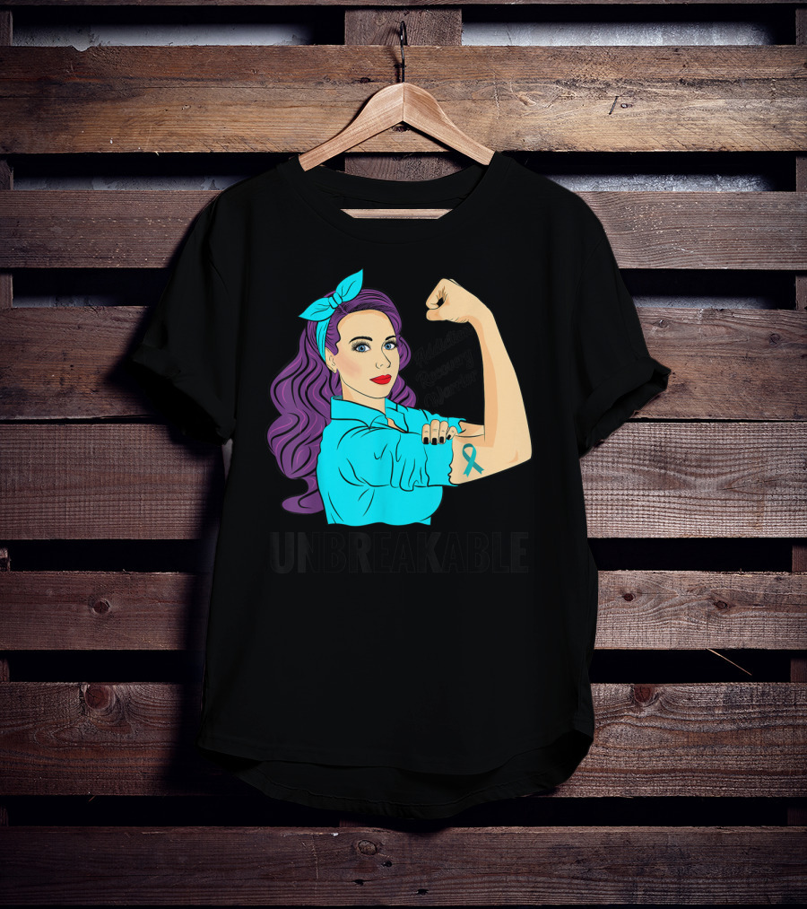 Addiction Recovery Warrior Unbreakable Empowerment Tattoo T-Shirt