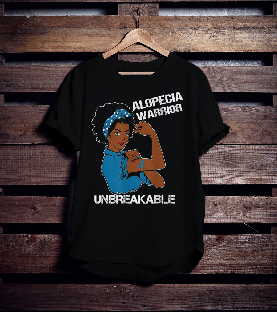 Alopecia Warrior Unbreakable Strong Woman With Awareness T-Shirt