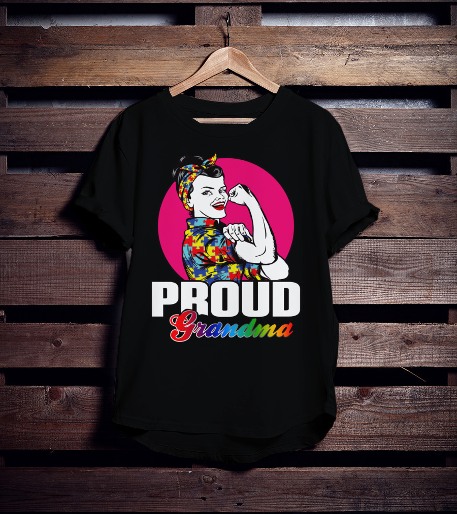 Proud Grandma Unbreakable Autism Awareness T-Shirt