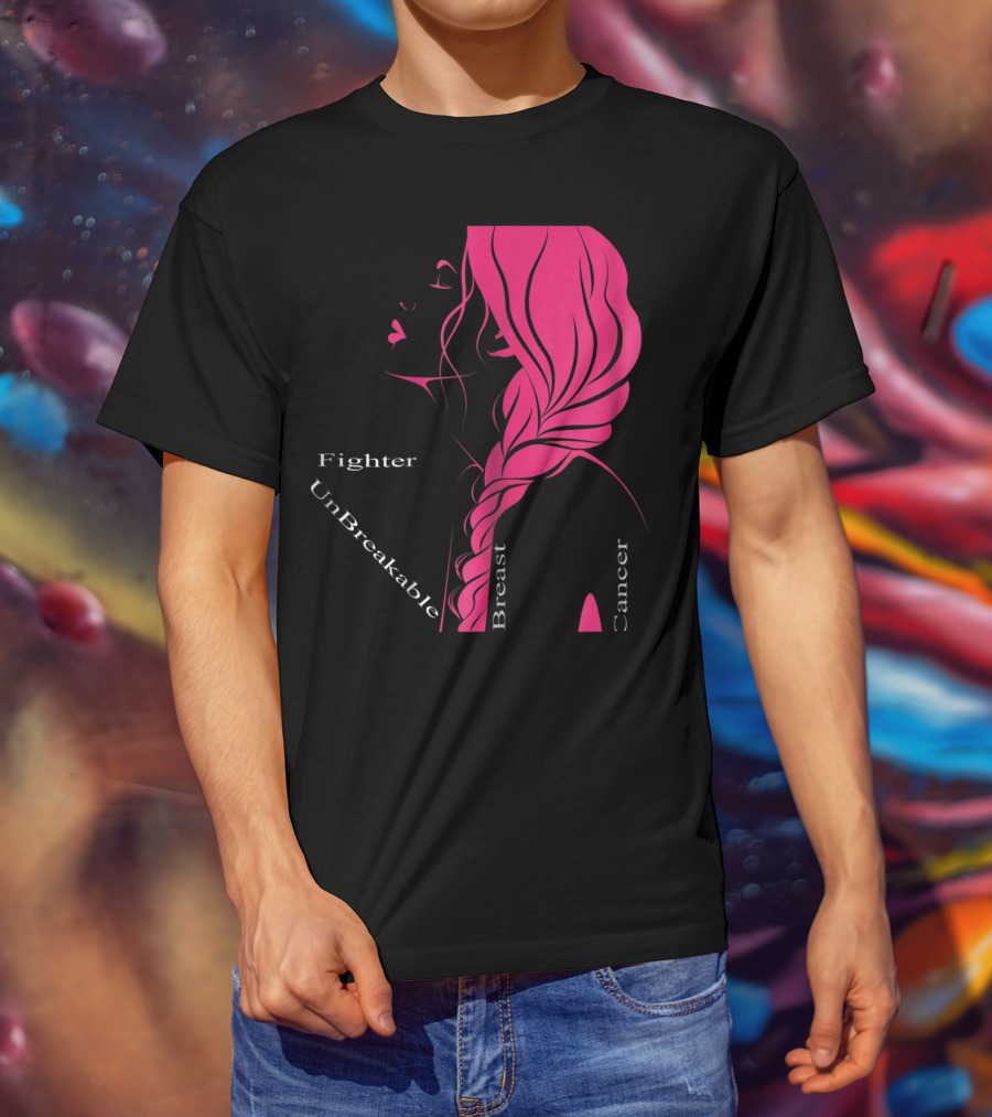 Breast Cancer Fighter Unbreakable Warrior T-Shirt