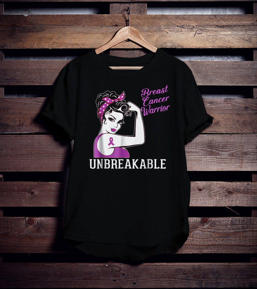 Breast Cancer Warrior Unbreakable T-Shirt