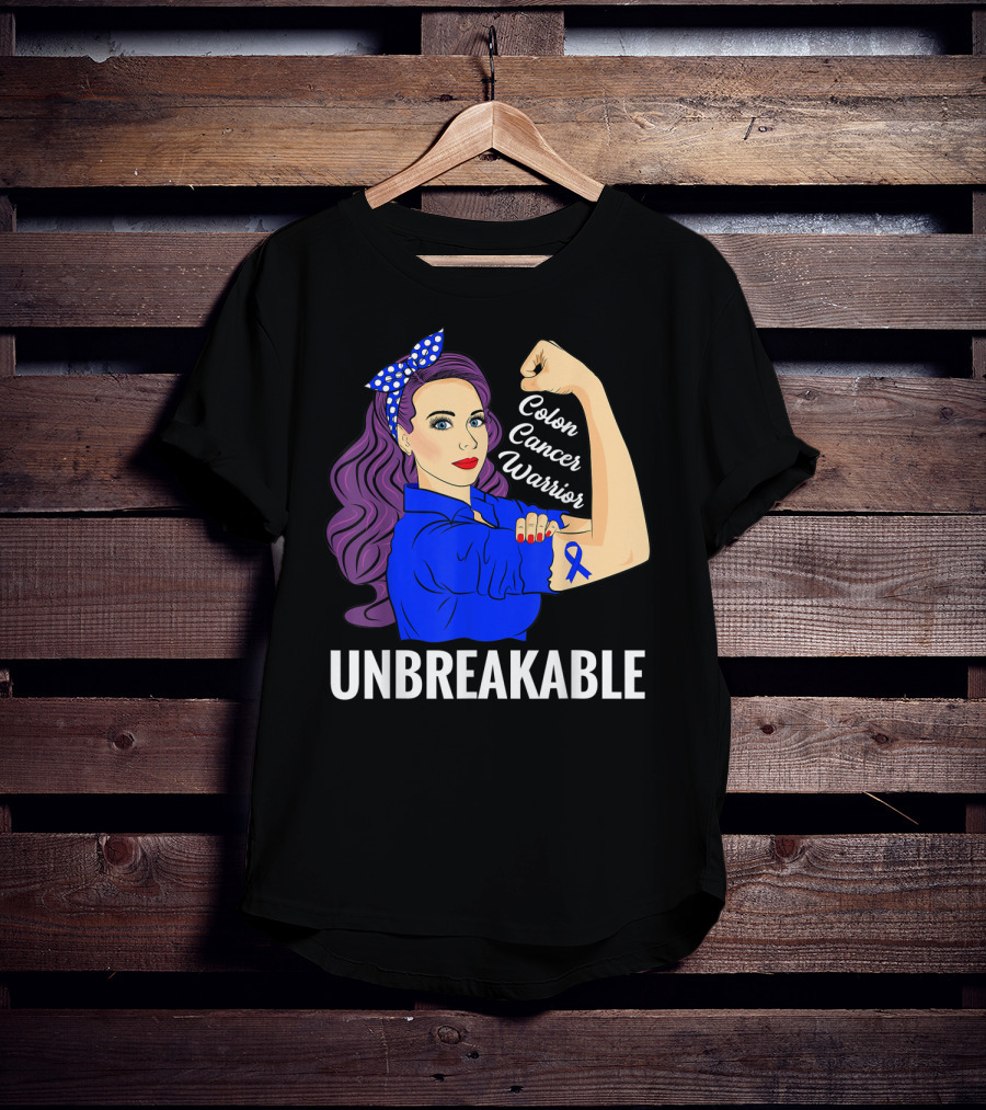 Unbreakable Colon Cancer Warrior Rosie T-Shirt