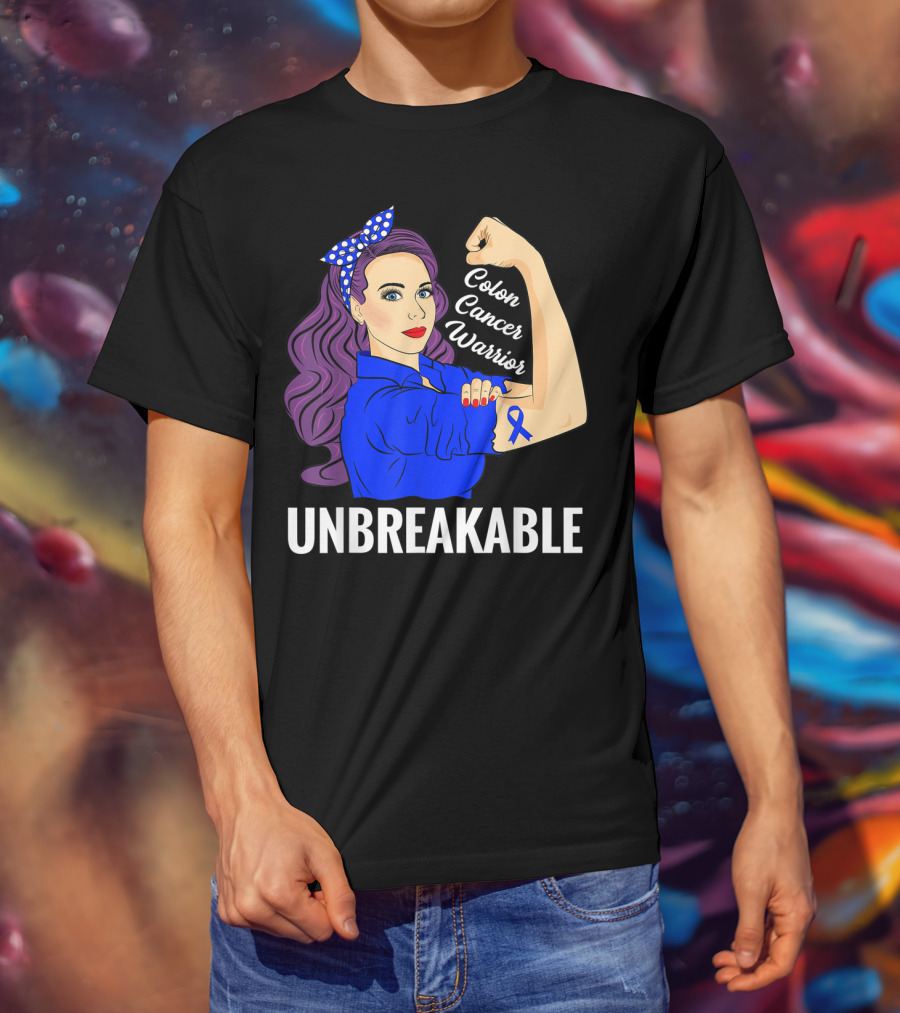 Unbreakable Colon Cancer Warrior Rosie T-Shirt