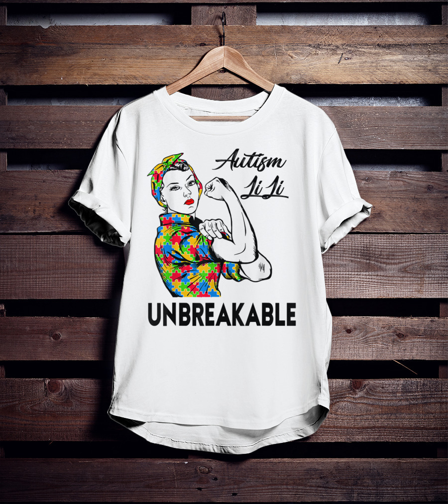 Autism LiLi Unbreakable Puzzle Pattern Empowerment T-Shirt