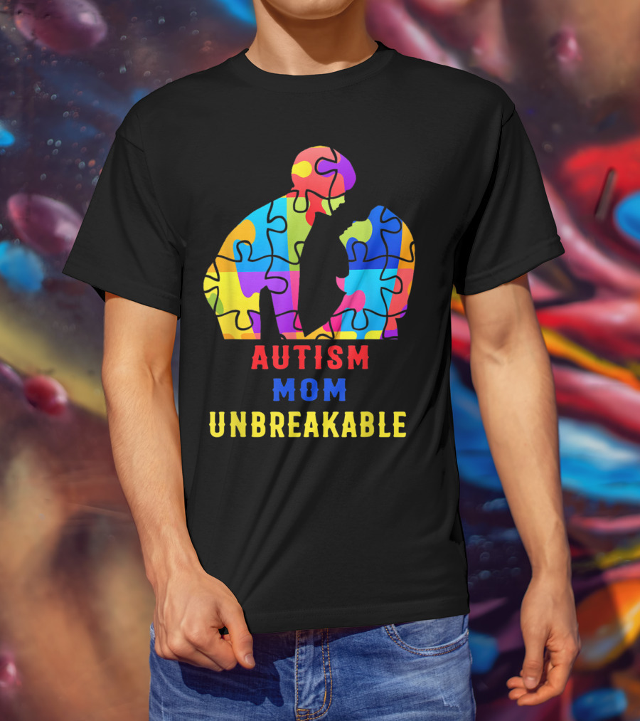 Autism Mom Unbreakable Puzzle T-Shirt