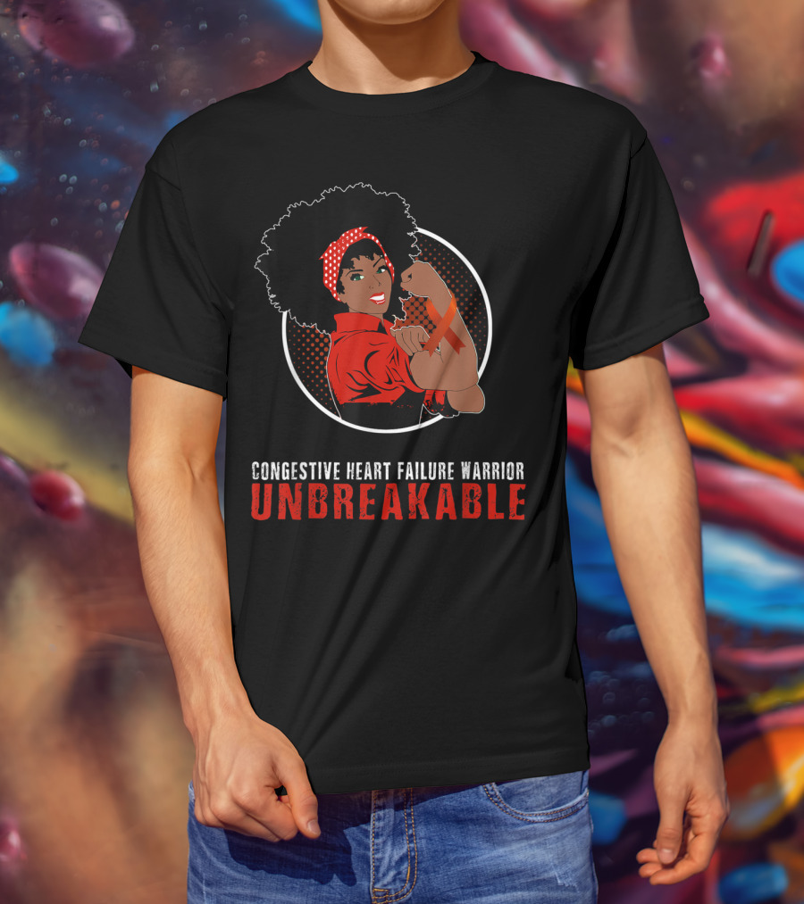 Congestive Heart Failure Warrior Unbreakable T-Shirt