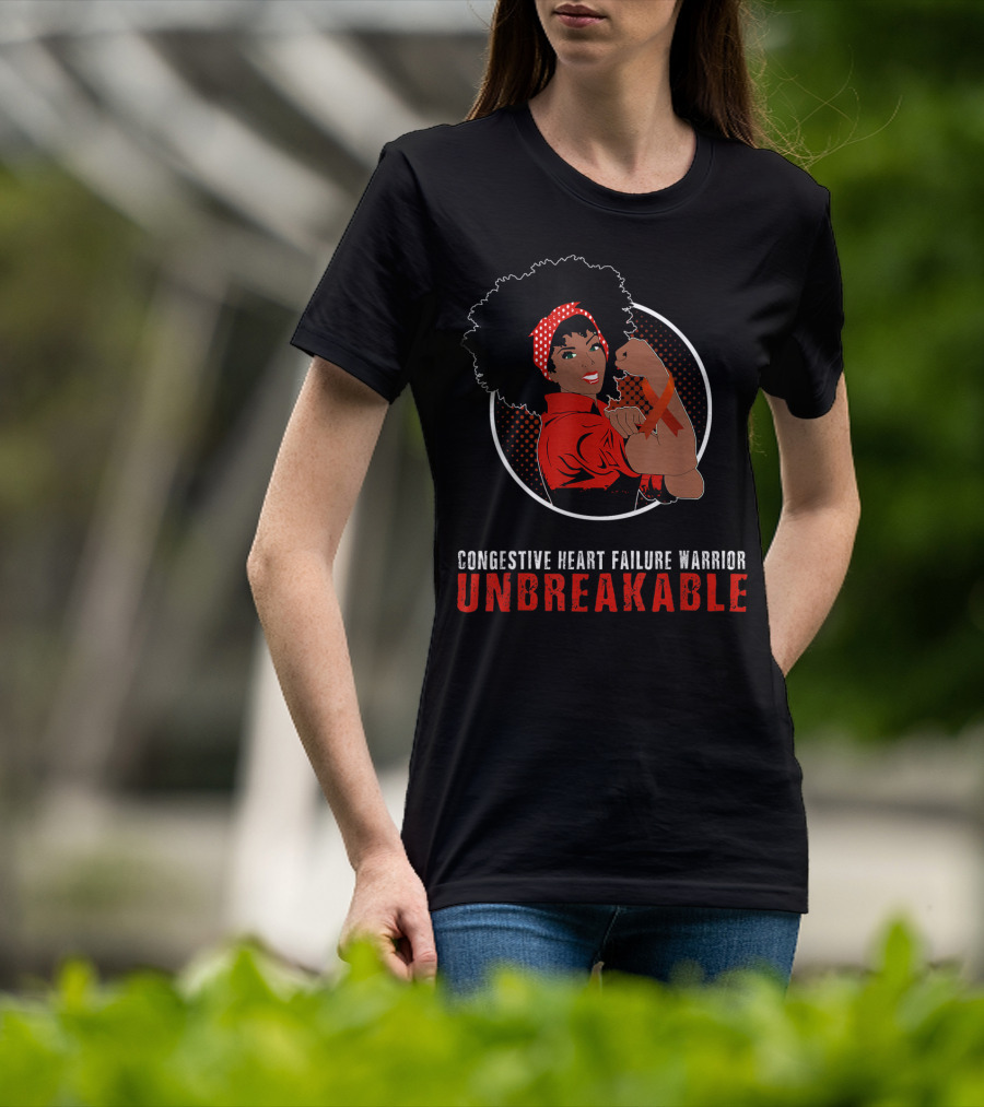 Congestive Heart Failure Warrior Unbreakable T-Shirt
