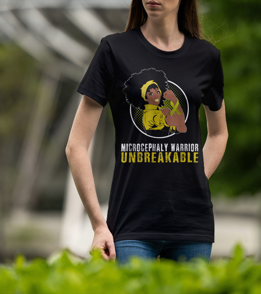 Black Girl Microcephaly Warrior Unbreakable T-Shirt
