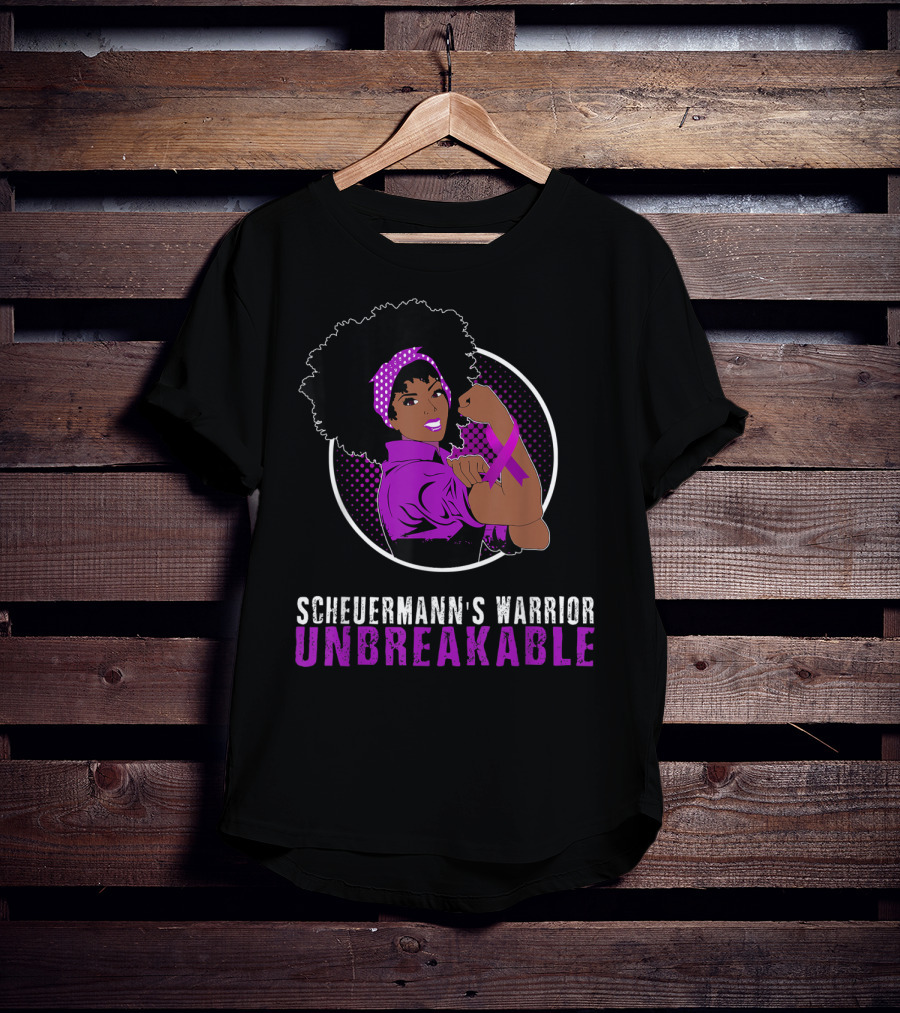 Scheuermann's Warrior Unbreakable Black Girl Empowerment T-Shirt