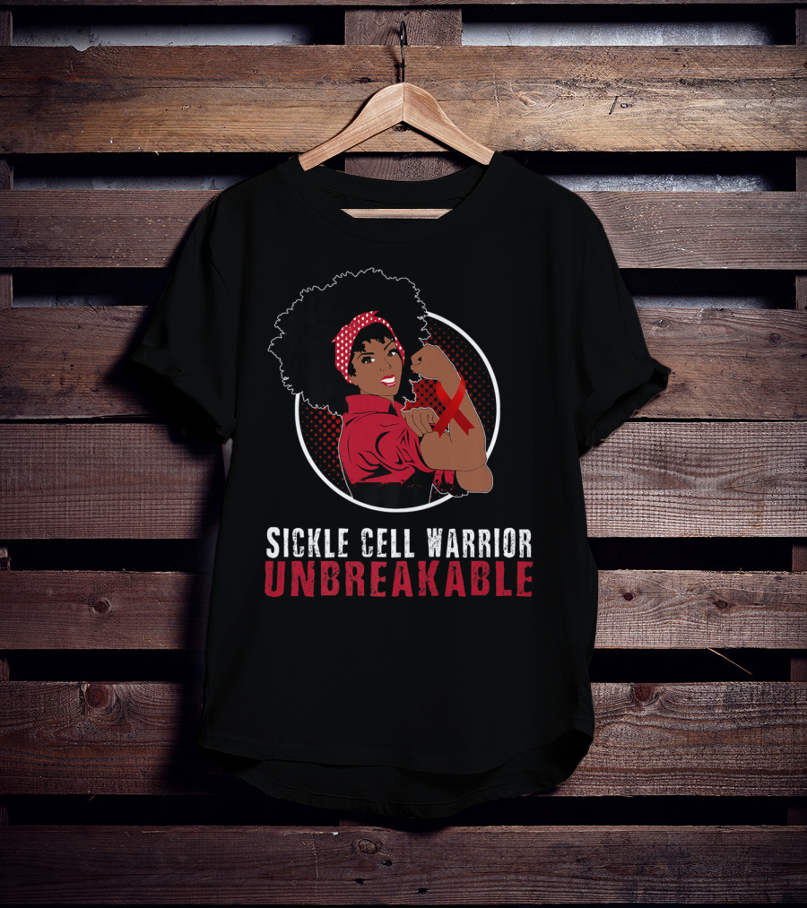 Sickle Cell Warrior Unbreakable Black Girl Strength T-Shirt