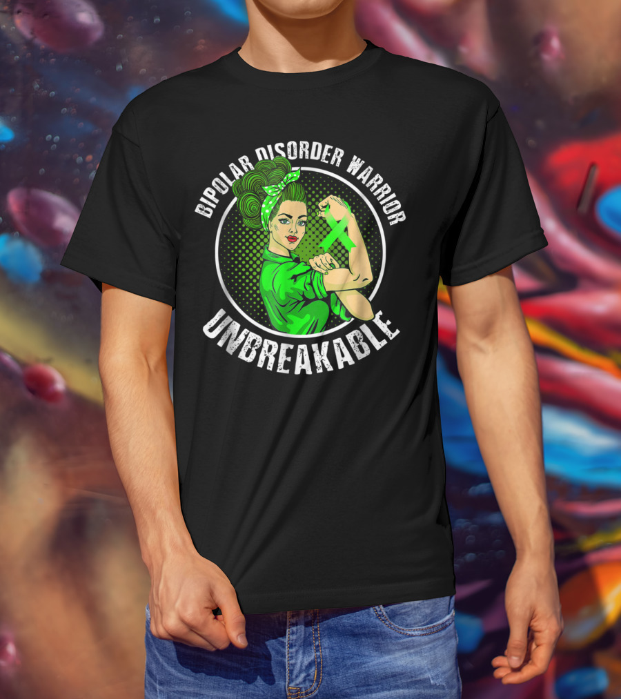 Bipolar Disorder Warrior Unbreakable T-Shirt
