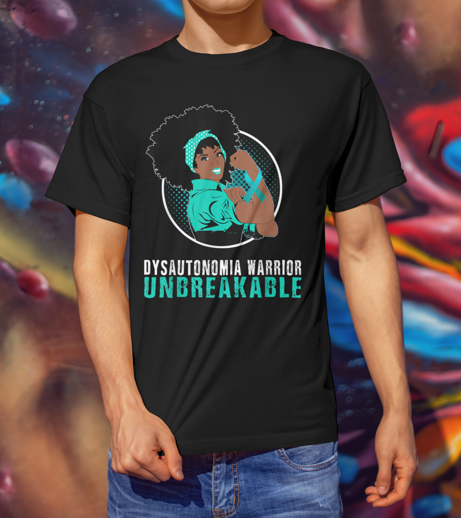 Black Girl Dysautonomia Warrior Unbreakable T-Shirt