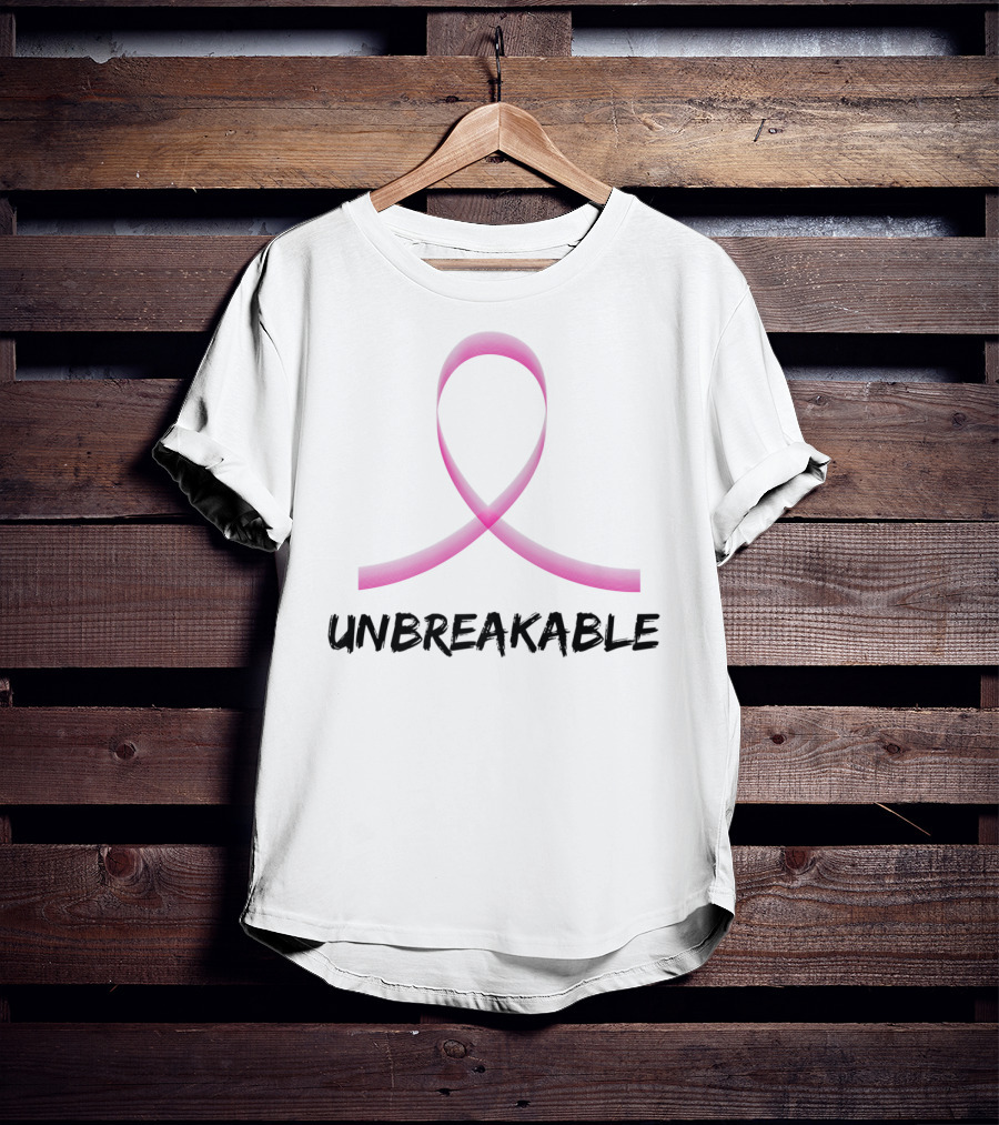 Breast Cancer Survivor Support Unbreakable Pink T-Shirt