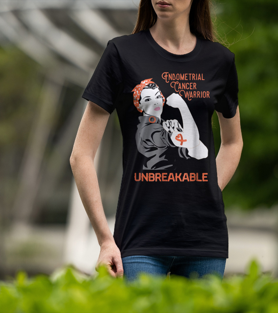 Endometrial Cancer Warrior Unbreakable T-Shirt