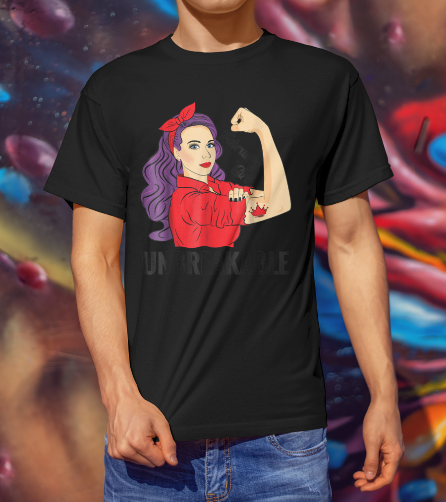 February Girl Unbreakable With Crown Tattoo Retro T-Shirt