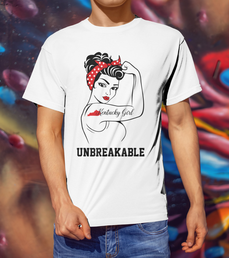 Kentucky Girl Unbreakable Rosie The Riveter T-Shirt
