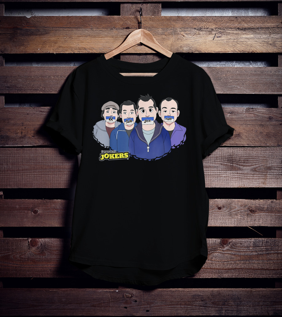 Impractical Jokers Q Sal Joe And Murr Cartoon T-Shirt