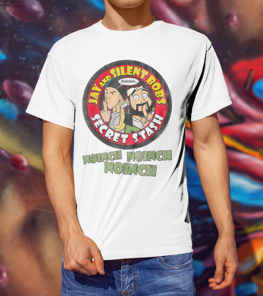 Jay And Silent Bob's Secret Stash Shhhhh Noinch Noinch Noinch T-Shirt