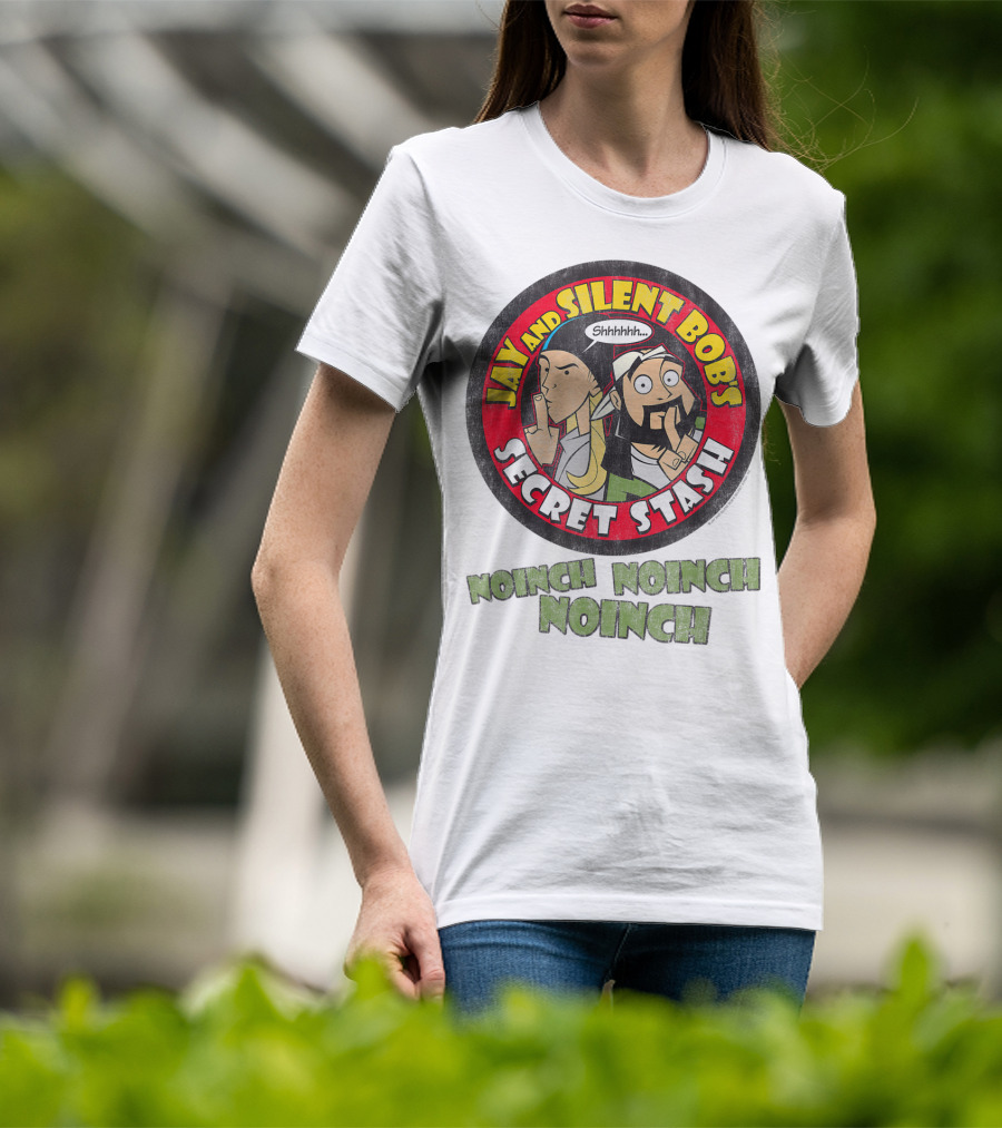 Jay And Silent Bob's Secret Stash Shhhhh Noinch Noinch Noinch T-Shirt