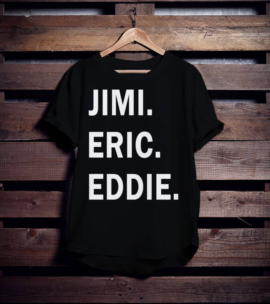 Guitar Gods Jimi Eric Eddie Musician Legends T-Shirt
