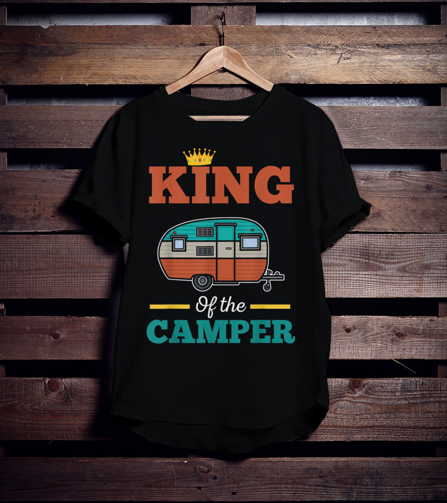 King Of The Camper Retro Camping Adventure T-Shirt