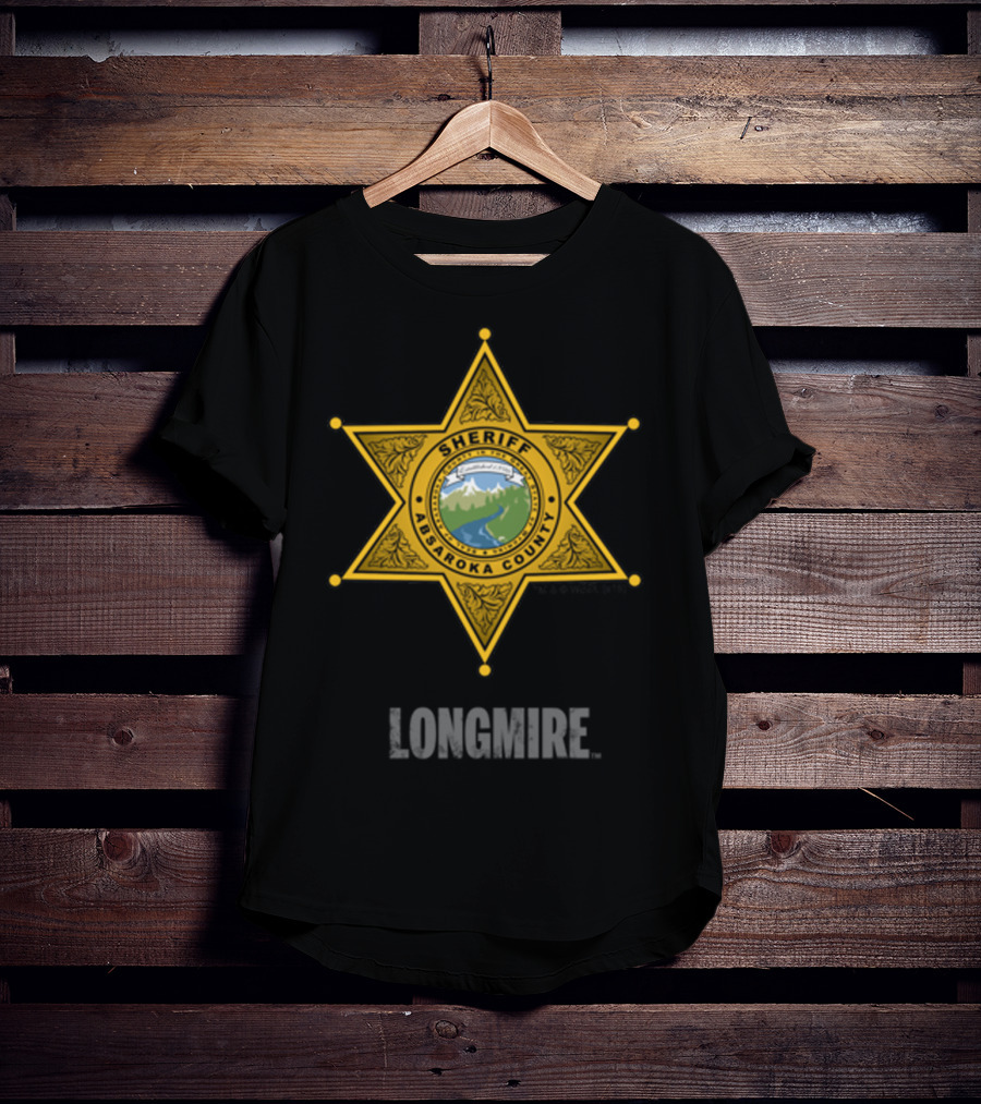 Longmire Sheriff Absaroka County Badge T-Shirt