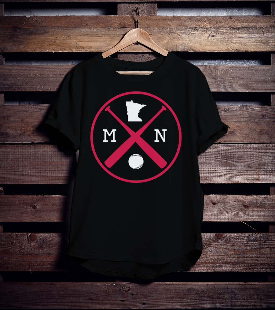 Minnesota MN Baseball Bats Mpls Stp Team Iconic T-Shirt