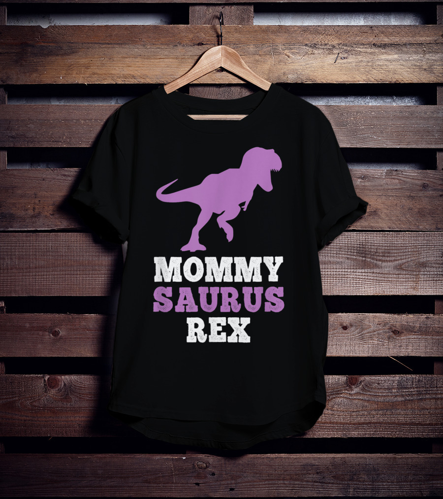Mommysaurus Rex Purple Dinosaur Mother's Day Humor T-Shirt