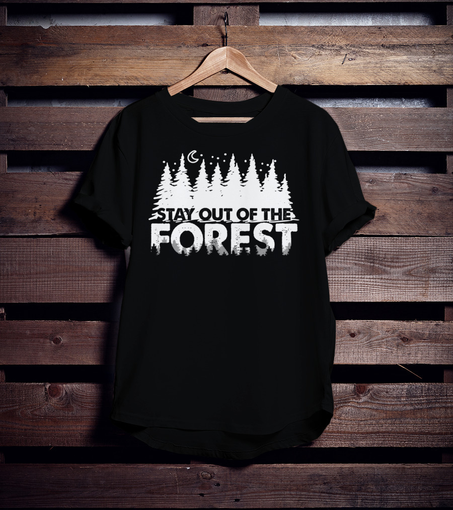 Murderino Stay Out Of The Forest True Crime Moon Trees T-Shirt