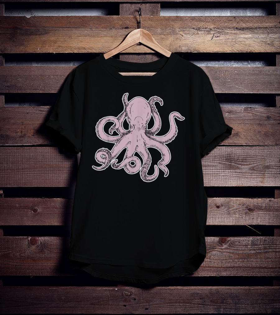 Octopus Tentacles Pink T-Shirt