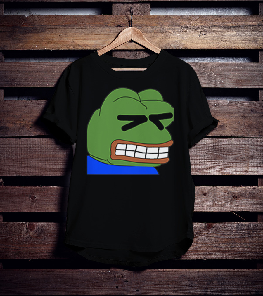Pepepains Meme Frog Expression Emote T-Shirt