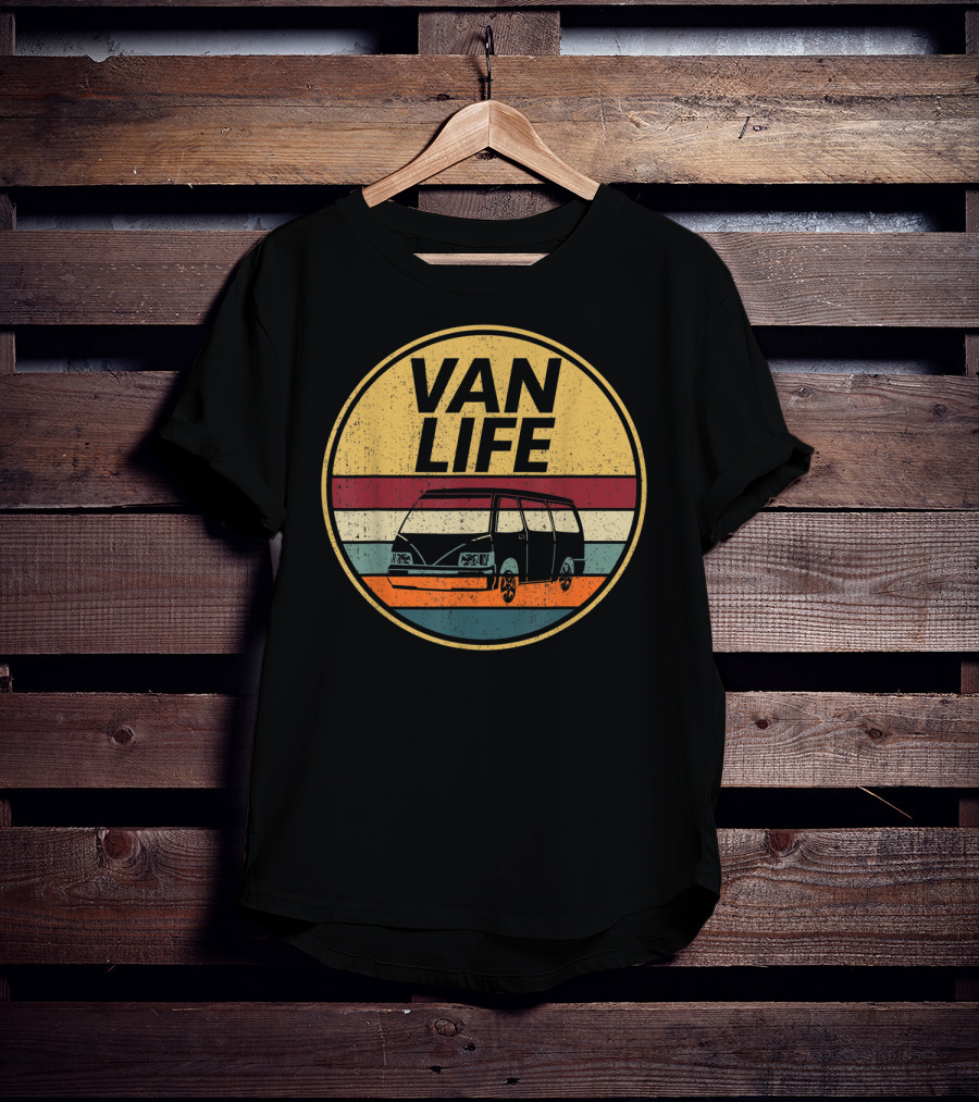Van Life Retro Camper Vintage Vanlife Adventure T-Shirt