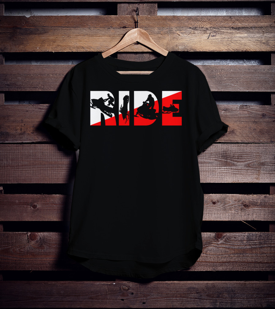 Ride Snowmobile Motor Sled Adventure T-Shirt