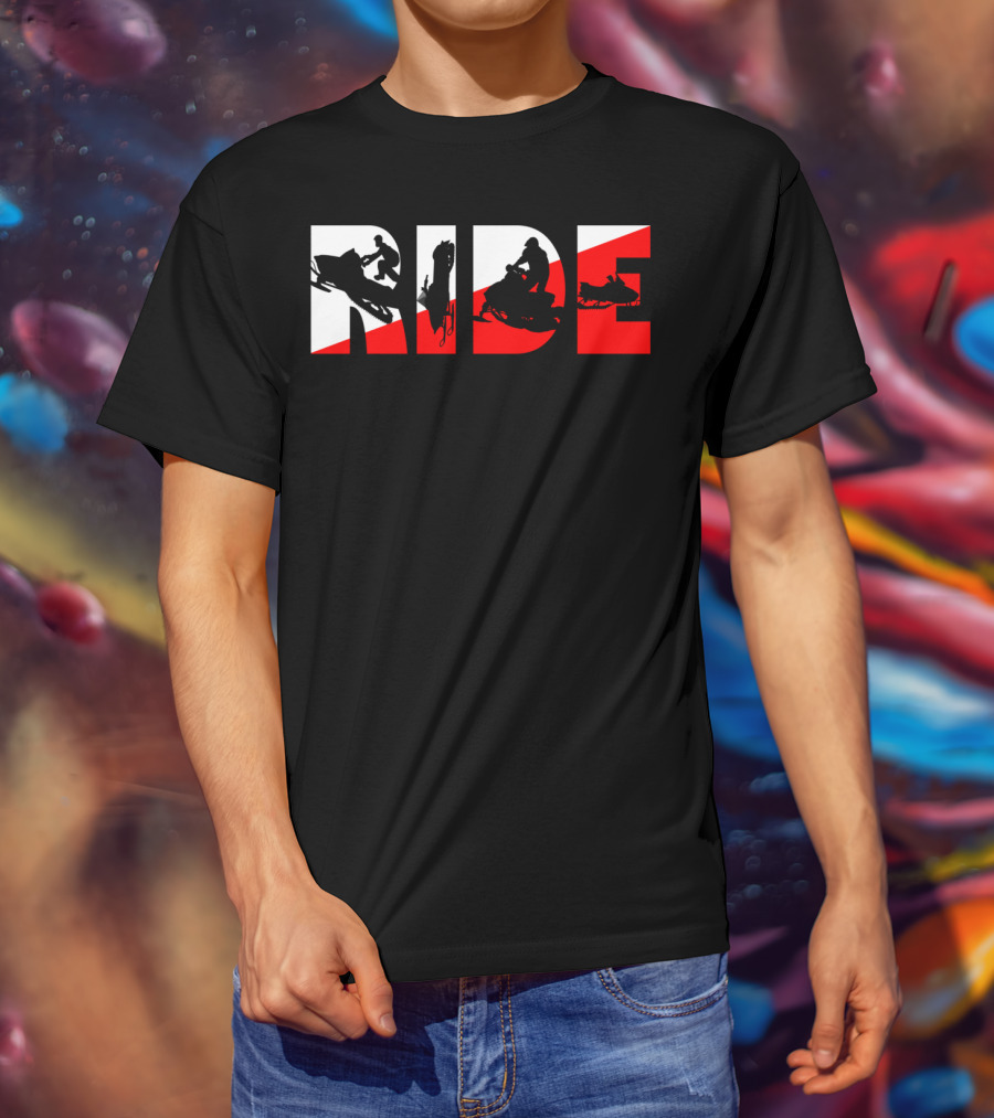 Ride Snowmobile Motor Sled Adventure T-Shirt