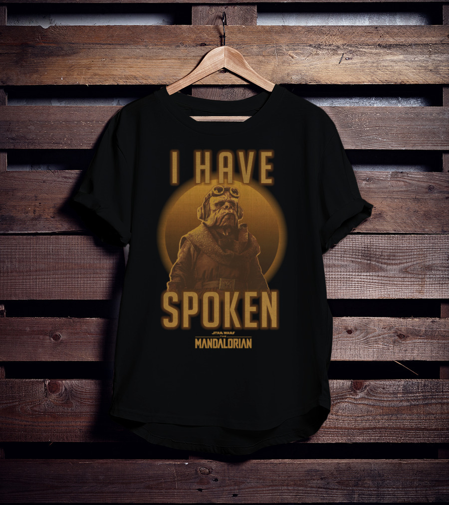 Star Wars The Mandalorian Kuiil I Have Spoken Text And Character T-Shirt