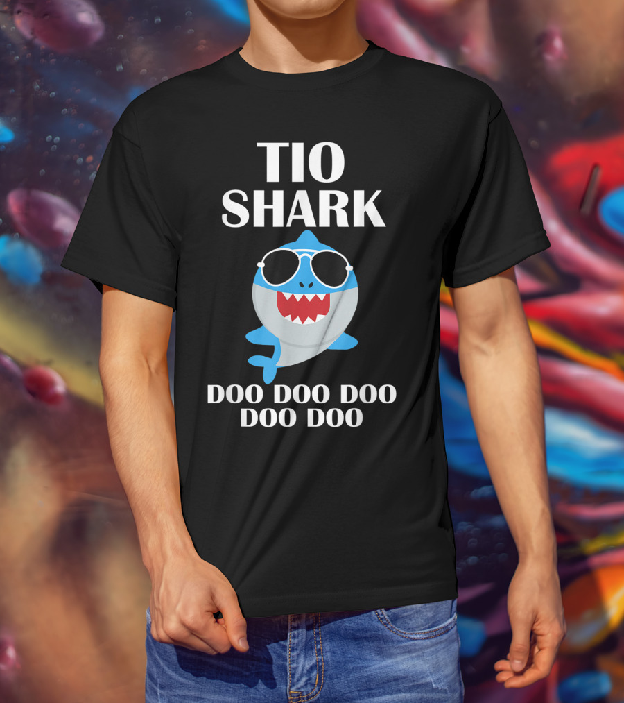 Tio Shark Sunglasses Doo Doo Doo Doo Doo T-Shirt